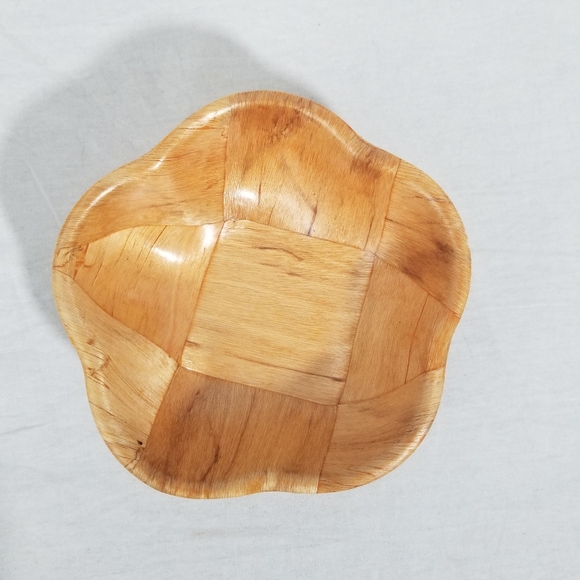 4 light wood vintage bowls - Picture 6 of 8